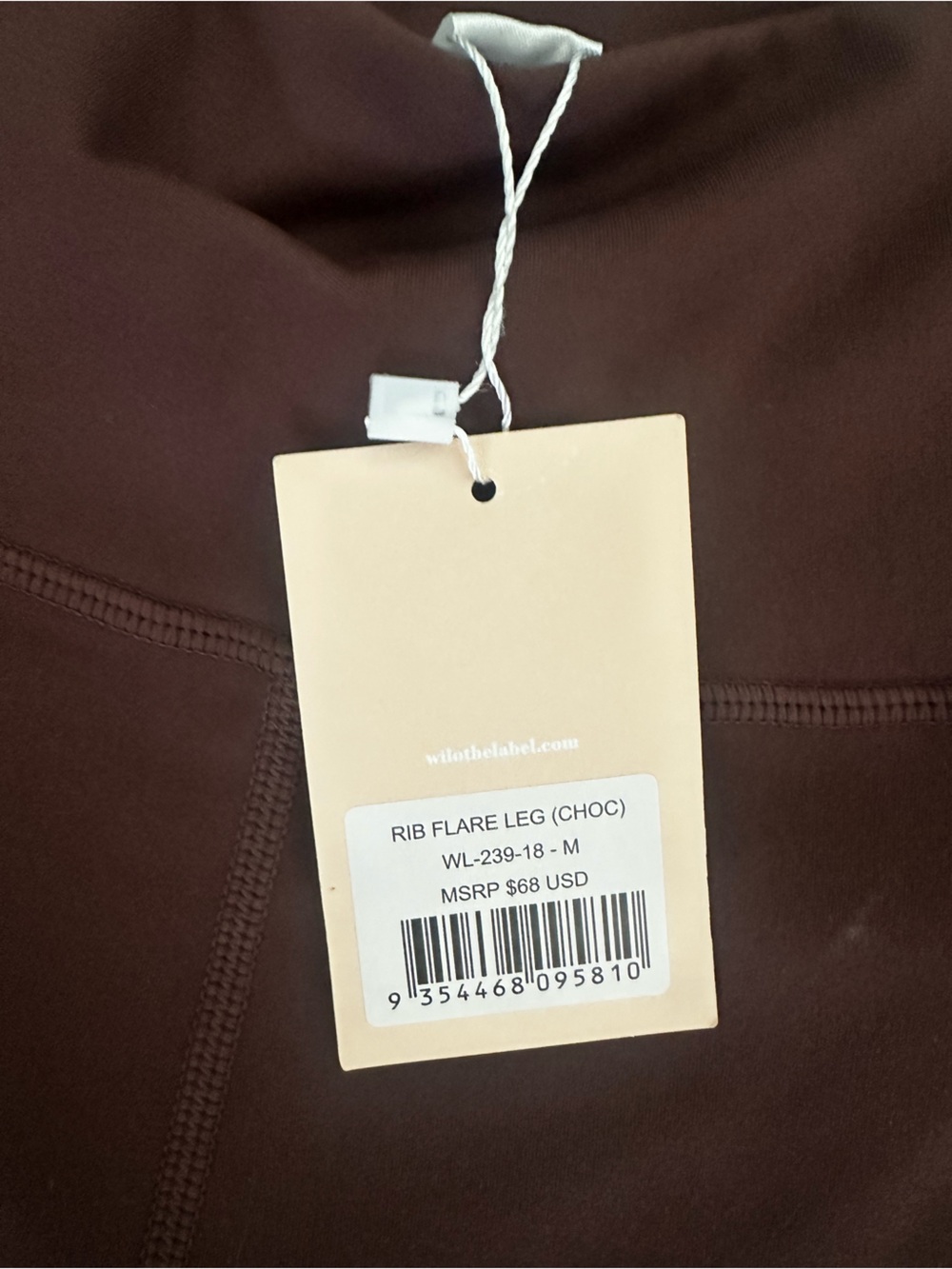 High-Rise Flare Pants in Deep Brown - Picture 4 of 4